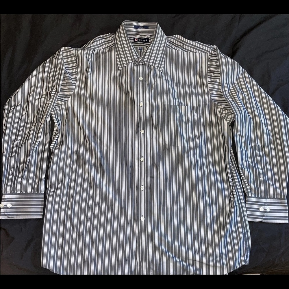 Chap’s Men's Striped Button-Down Shirt
